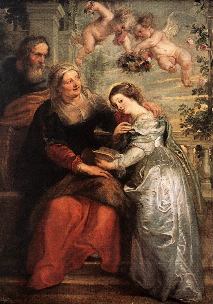 RUBENS, Pieter Pauwel The Education of the Virgin